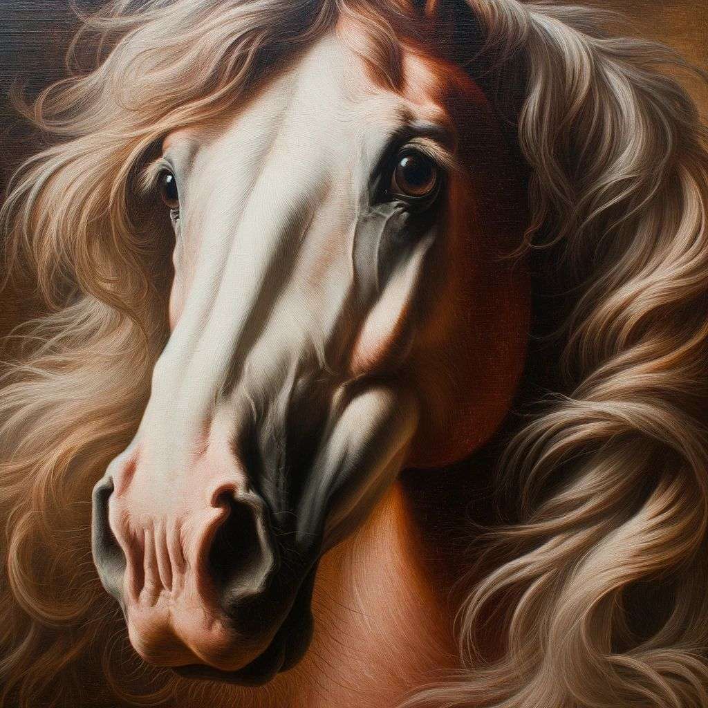 a horse, painting, renaissance style